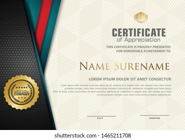 certificate template with luxury pattern,diploma,Vector illustration