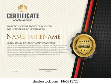 certificate template with luxury pattern,diploma,Vector illustration