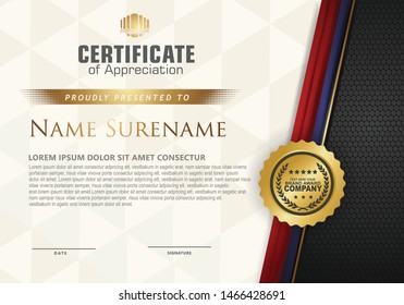 certificate template with luxury pattern,diploma,Vector illustration