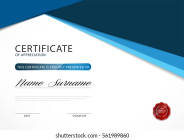 certificate template with luxury pattern,diploma,Vector illustration design.