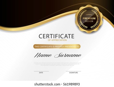 certificate template with luxury pattern,diploma,Vector illustration design.