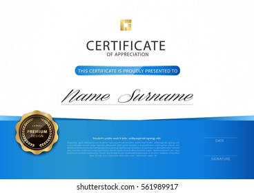 certificate template with luxury pattern,diploma,Vector illustration design.