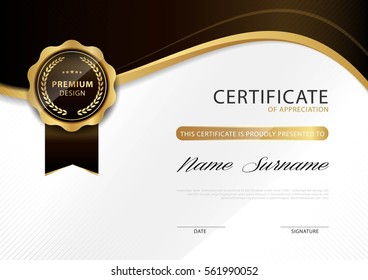 certificate template with luxury pattern,diploma,Vector illustration design.