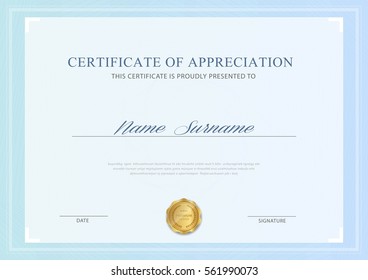 certificate template with luxury pattern,diploma,Vector illustration design.