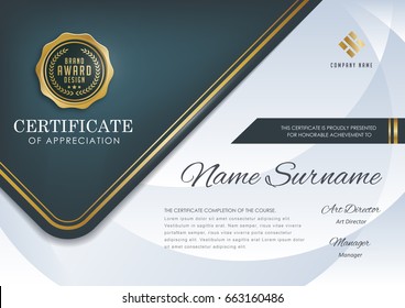 certificate template with luxury pattern,diploma,Vector illustration.