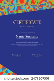 Certificado de Plantilla con diseño moderno.
