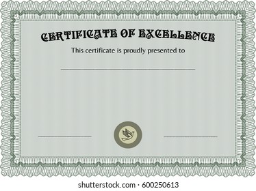 Certificate template. Modern design. Frame certificate template Vector.With complex linear background. 
