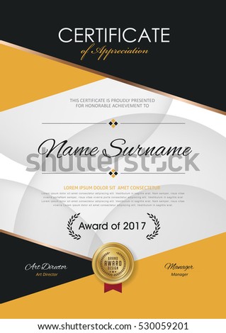 certificate template with modern pattern,diploma,Vector illustration 