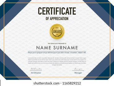 Certificate template modern,luxury and diploma style,vector illustration.