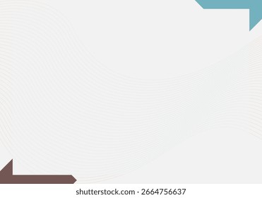 Modelo de certificado sem texto, pronto para usar. Modelo de quadro de apreciação moderno.