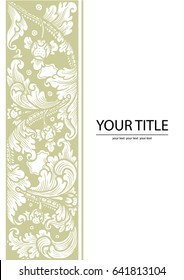 certificate template. ornament certificate. classic ornament.