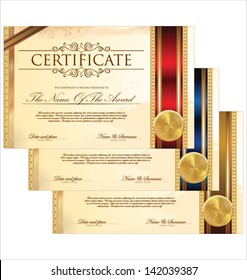 Certificate template set