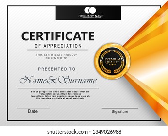 Certificate template style ,design with space for your text, luxury and modern pattern,diploma,Vector