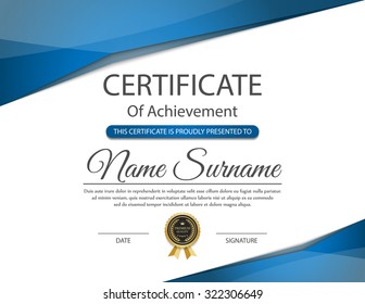 Certificate template, vector