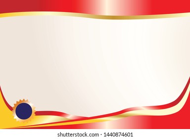 Certificate template in vector for achievment graduation completion
