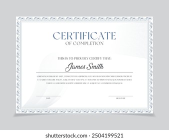 certificate template Vector blank design. diploma certificates, Business, Training Achievement Appreciation template.