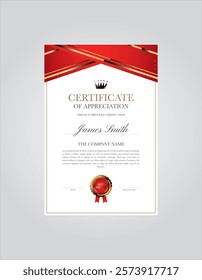 Certificate template vector blank design, graduation certificate, business and educational achievement appreciation template, appreciation and achievement certificate template design 