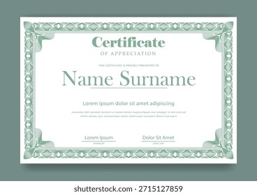 Certificado de Plantilla de Vector de diseño en blanco certificados de negocios