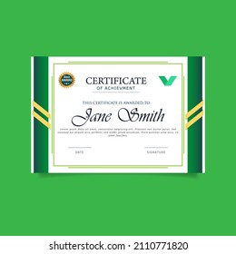 Certificate Template vector design stock vector