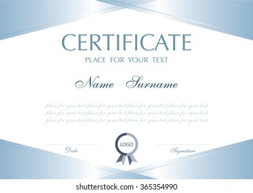 certificate template ,Vector illustration