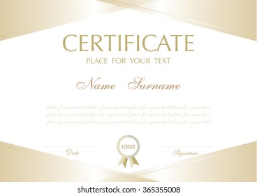 certificate template ,Vector illustration