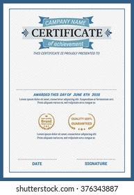 certificate template vector illustration 