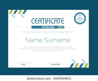 certificate template vector illustration for designer.