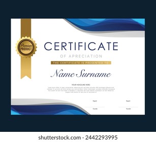 certificate template vector illustration for designer