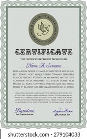 Plantilla de certificado. Plantilla de certificado vectorial.Diseño cordial. Con un fondo de calidad. 