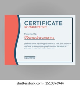 certificate template vektor free eps 10