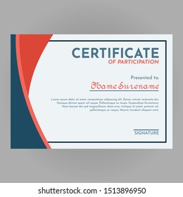 certificate template vektor free eps 10