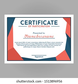 certificate template vektor free eps 10