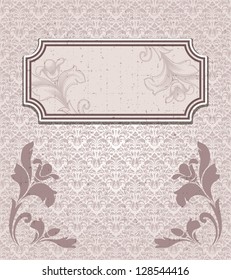 Certificate template. Vintage background with design elements.