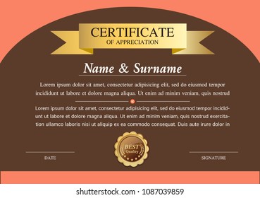 certificate template, warranty