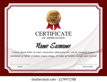 certificate template, warranty
