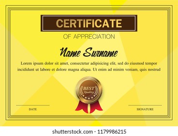 certificate template, warranty