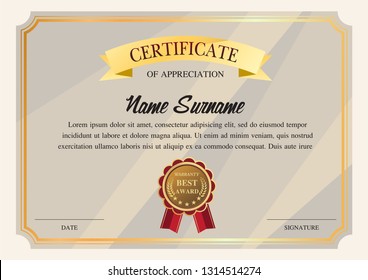 certificate template, warranty