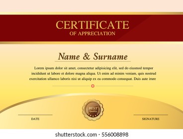 certificate template, warranty