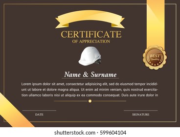 certificate template, warranty