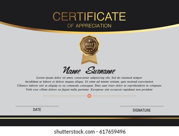 certificate template, warranty