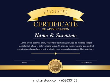 certificate template, warranty