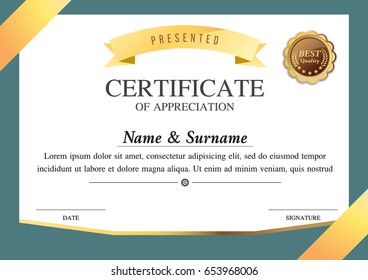certificate template, warranty