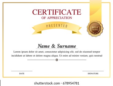 certificate template, warranty