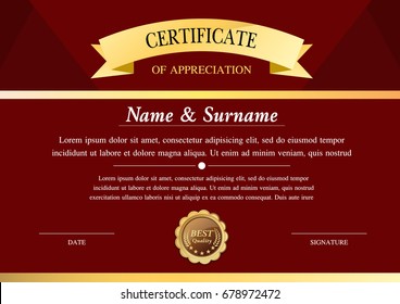 certificate template, warranty