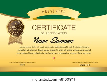 certificate template, warranty