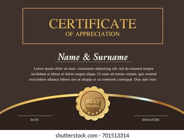 certificate template,  warranty
