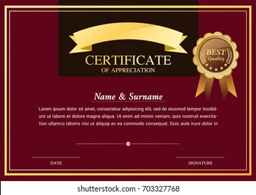 certificate template, warranty