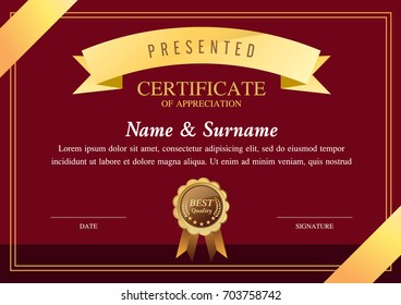 certificate template, warranty