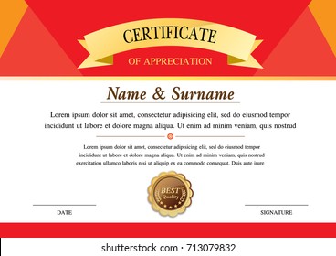 certificate template, warranty