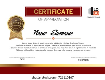 certificate template, warranty